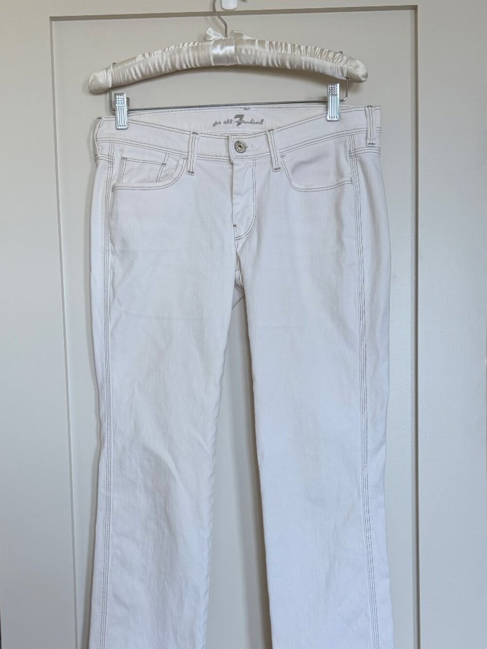 7 for all mankind White 5 pocket Jeans